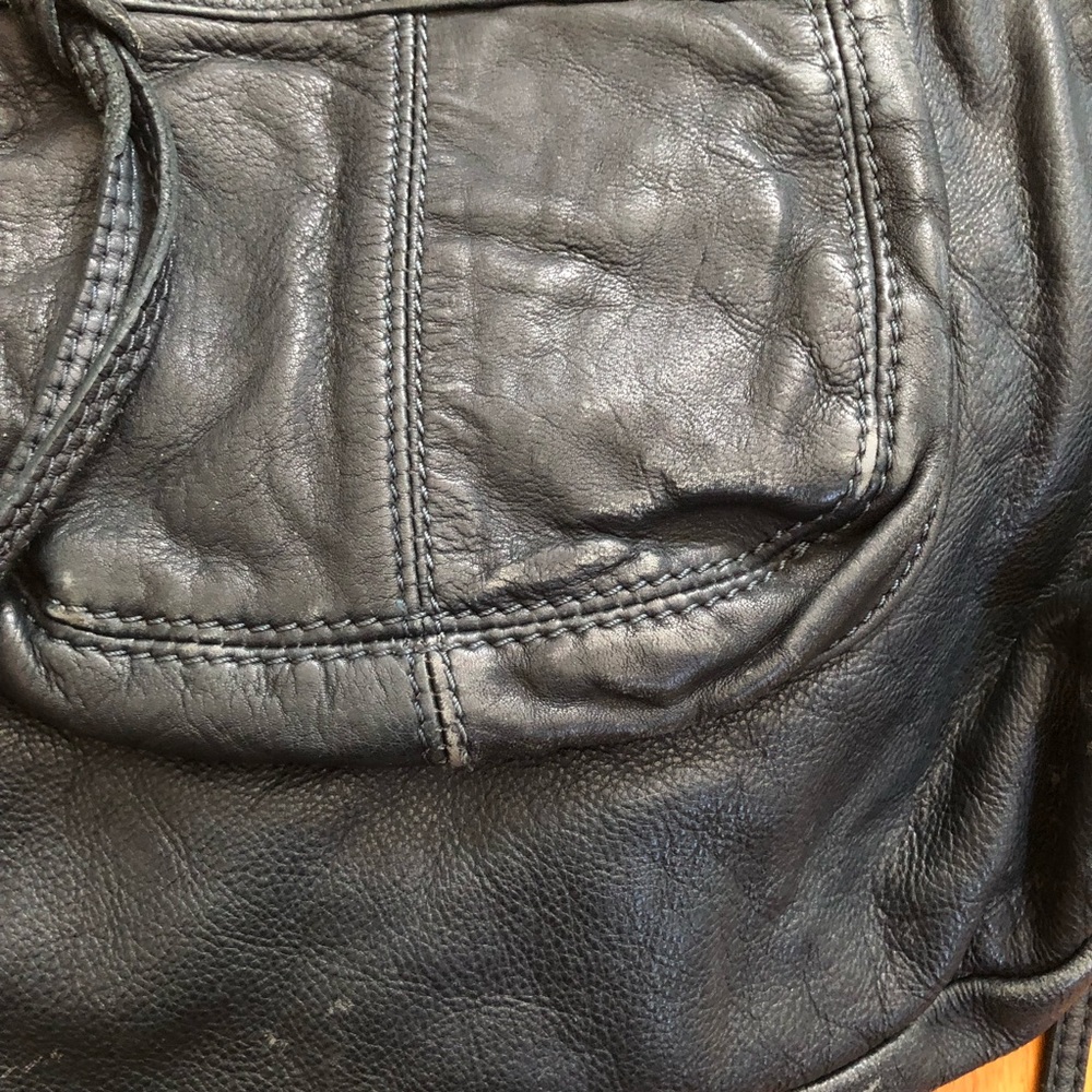 Dark blue Zadig & Voltaire leather bag - Picture 4 of 9